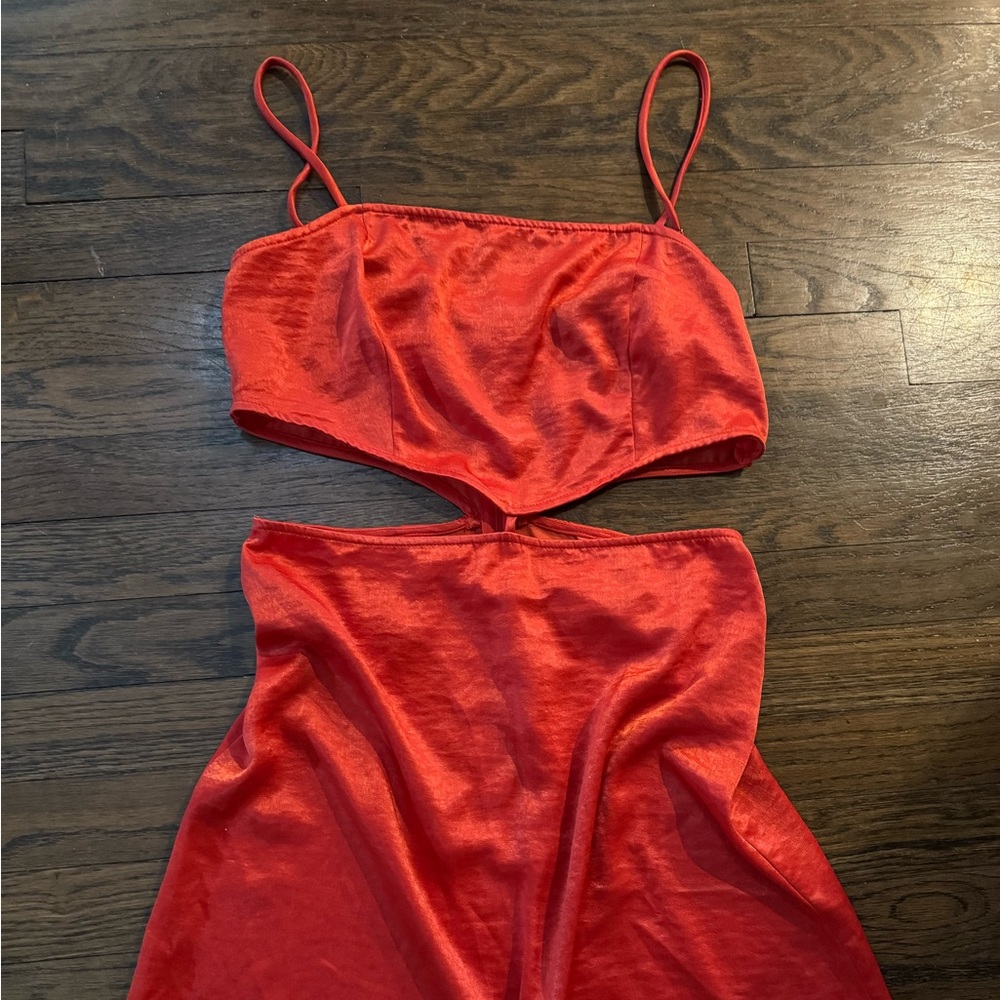 Red Cut Out Dress 🌹